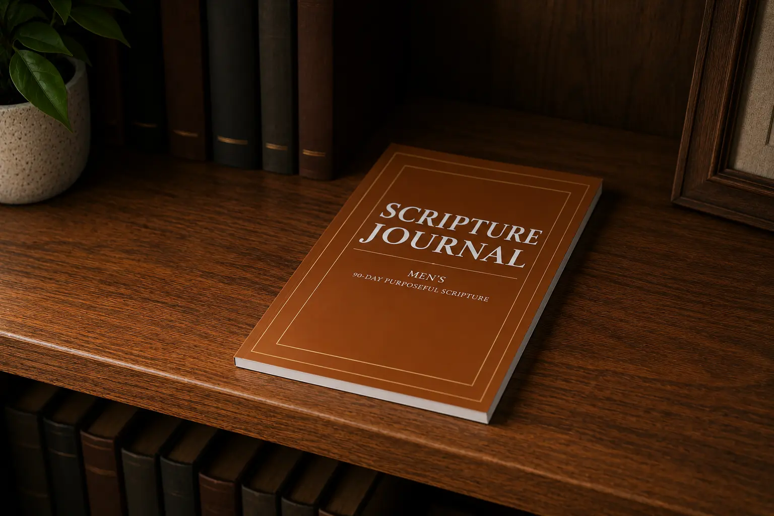 90 Days of Purpose scripture journal standing upright